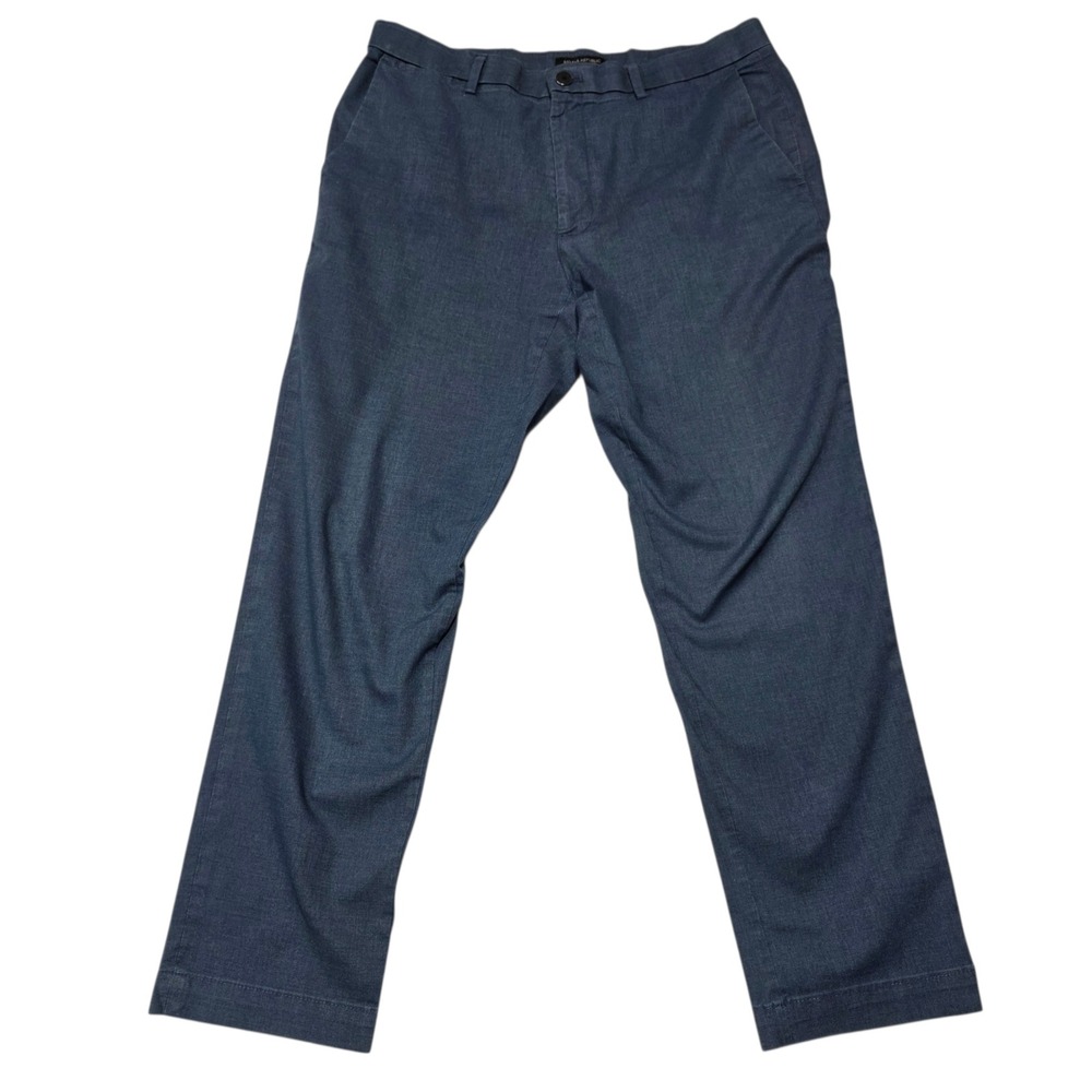 Banana Republic Slim Fit Men 34x30 Blue Chino Pants Cotton‎ Blend Stretch